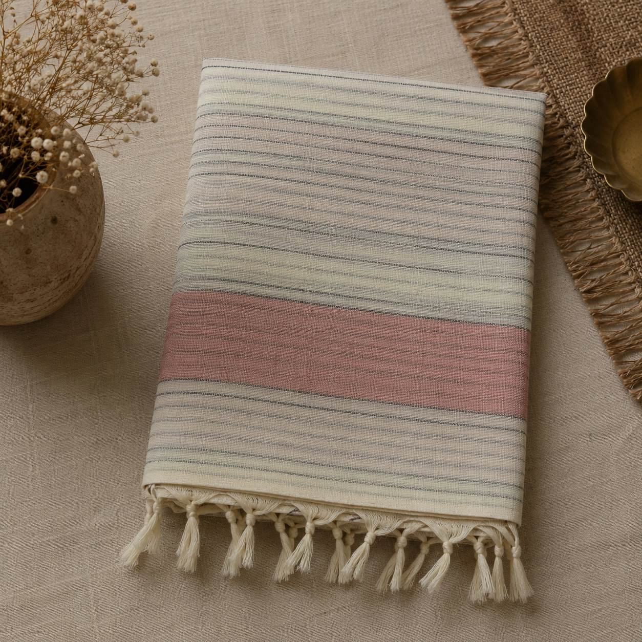 Jute Cotton Saree (JCS-001)