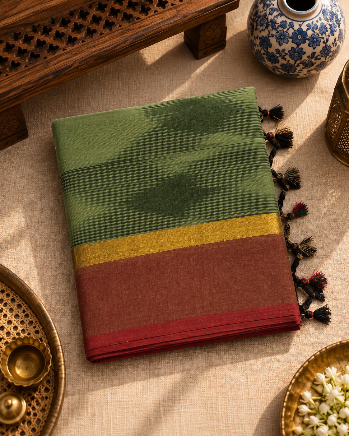 Ikkat Cotton Saree (ICS-001)