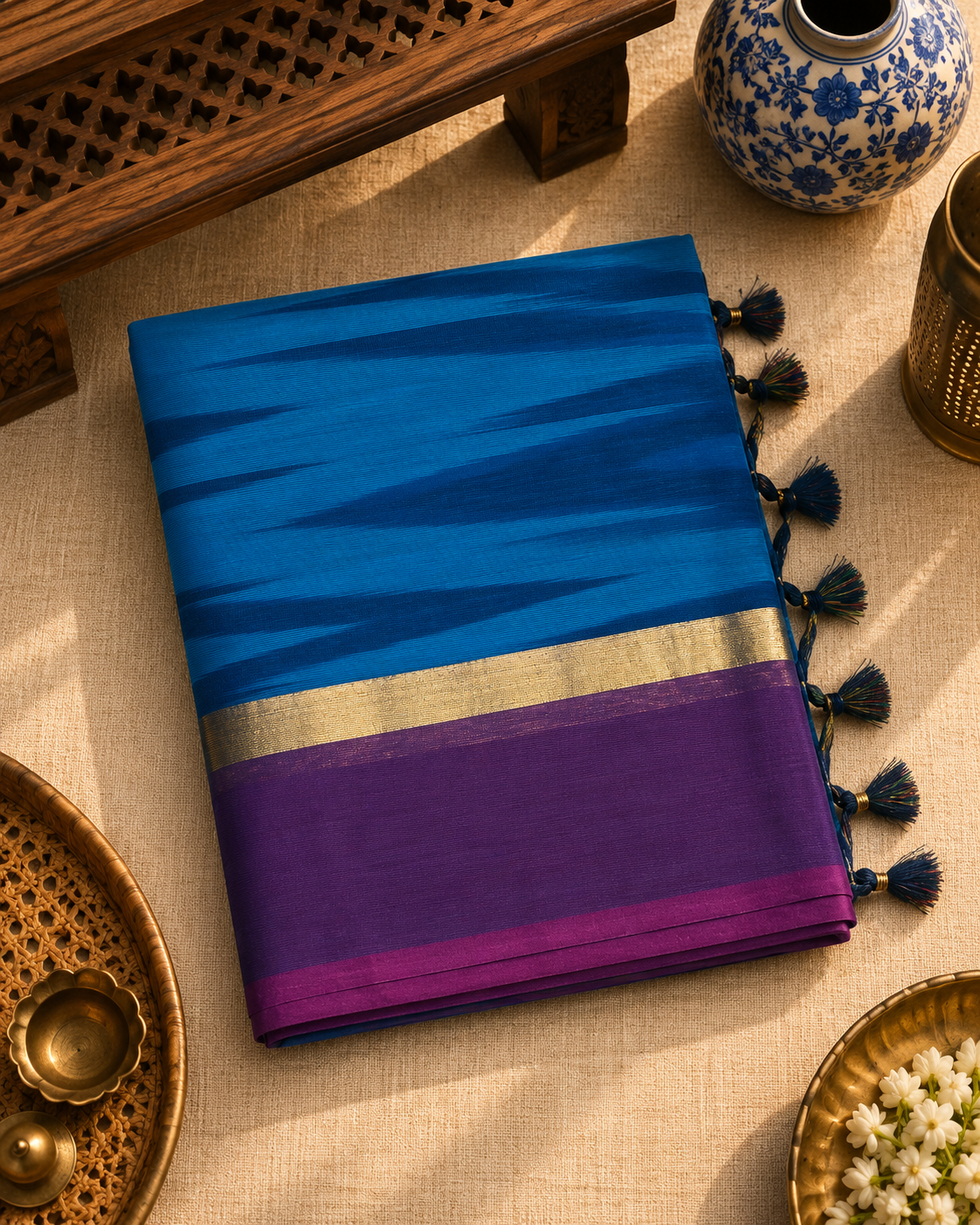 Ikkat Cotton Saree (ICS-001)
