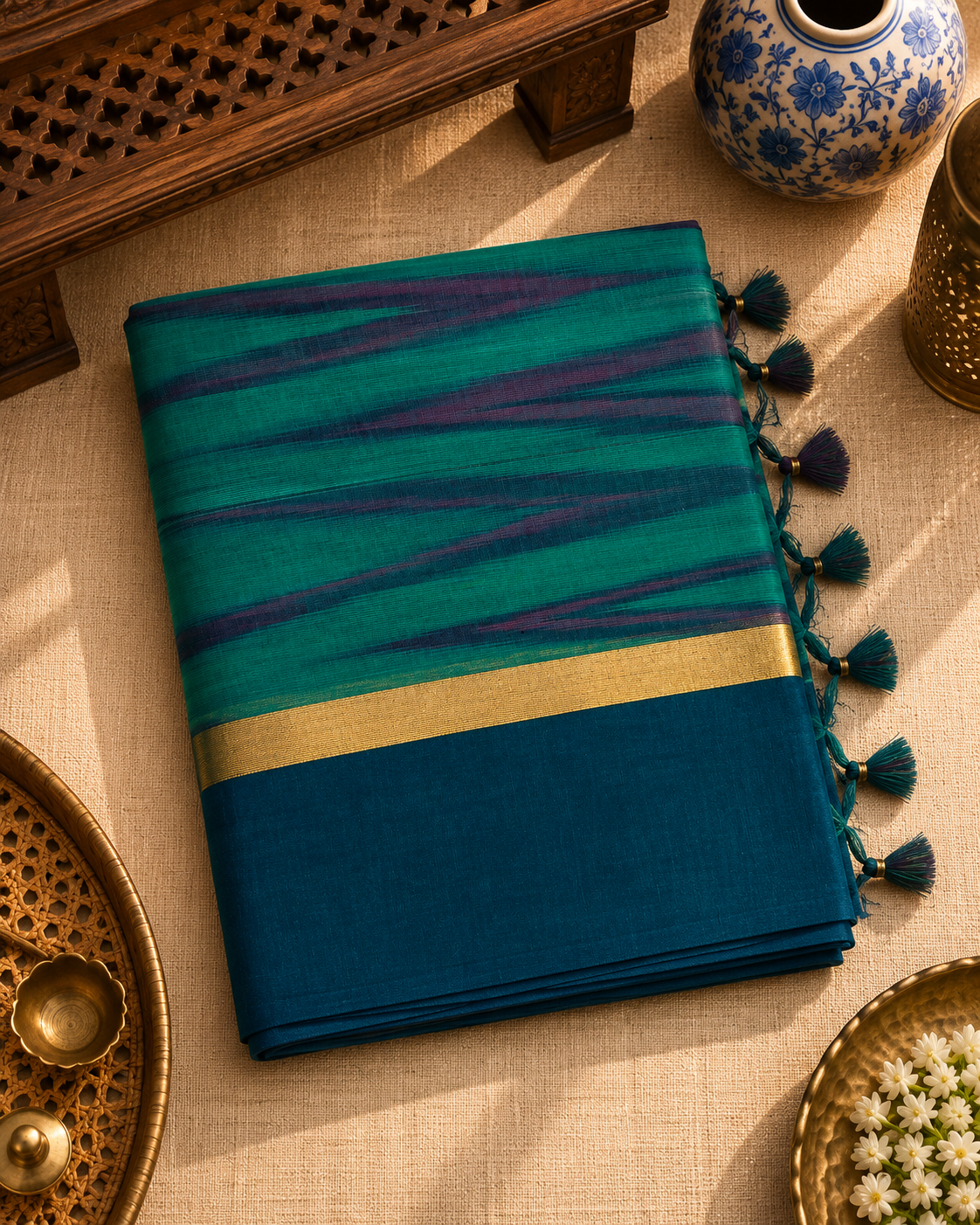 Ikkat Cotton Saree (ICS-001)