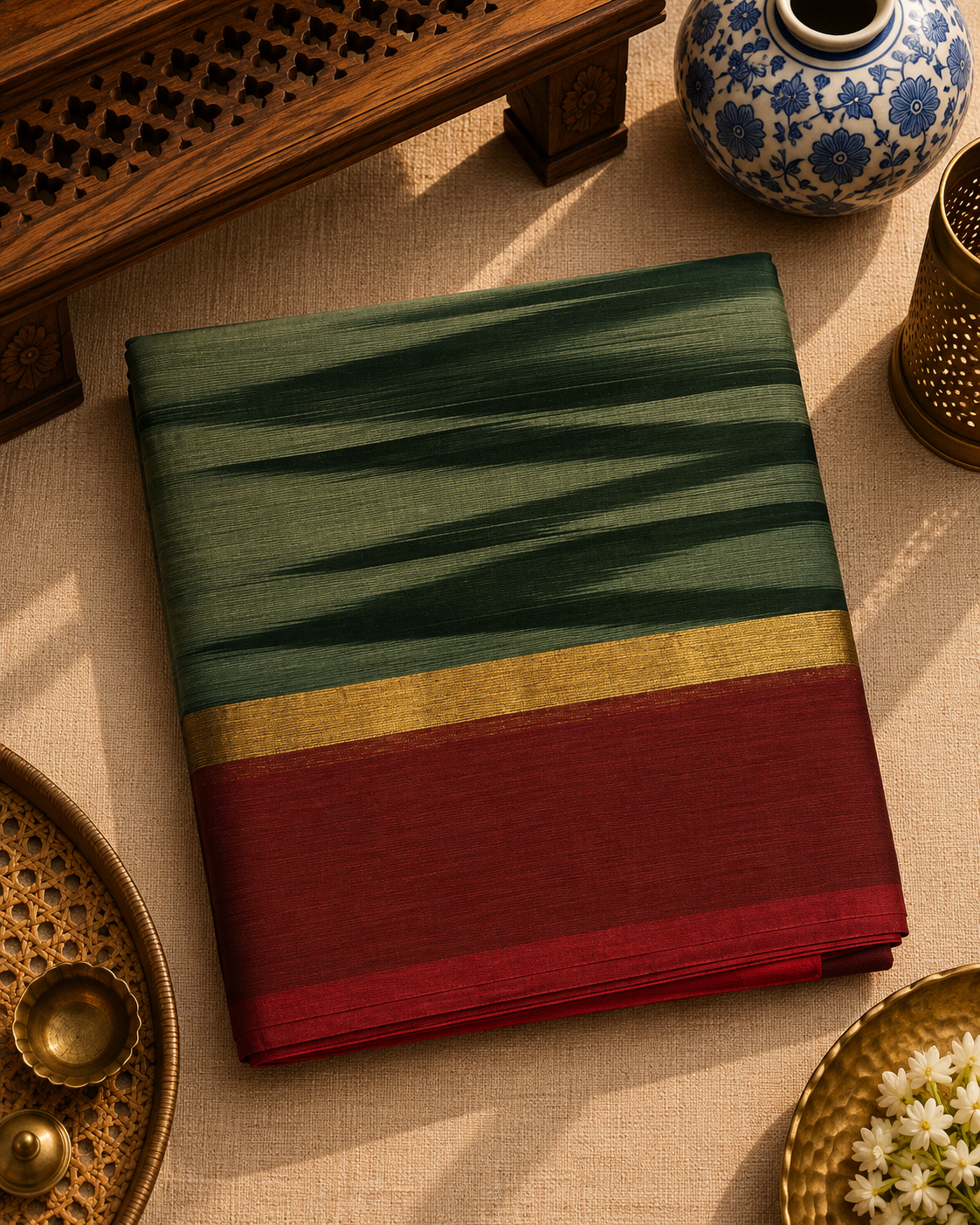 Ikkat Cotton Saree (ICS-001)