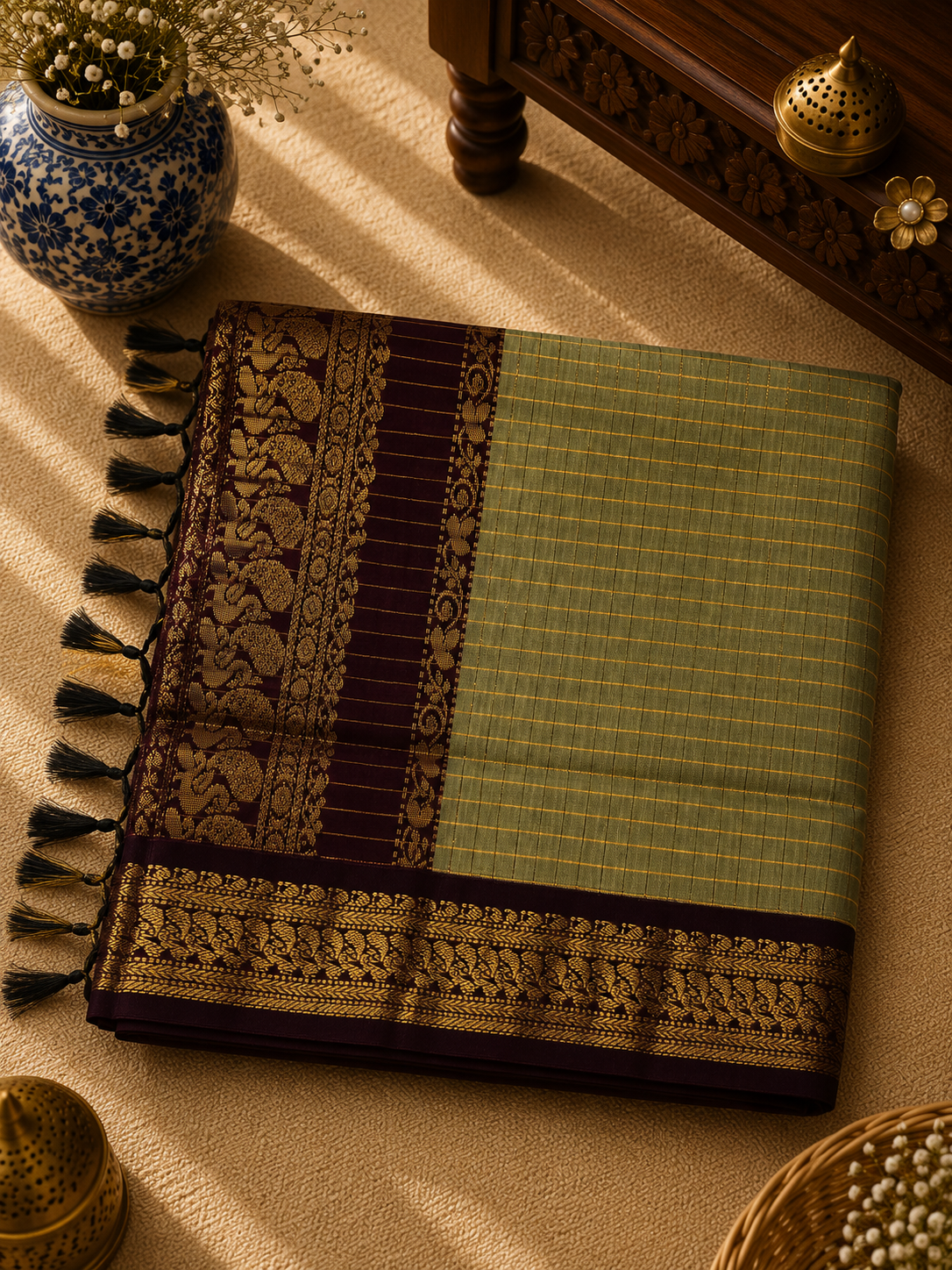 Kalyani Cotton Rich Pallu Saree (KCRP-001)