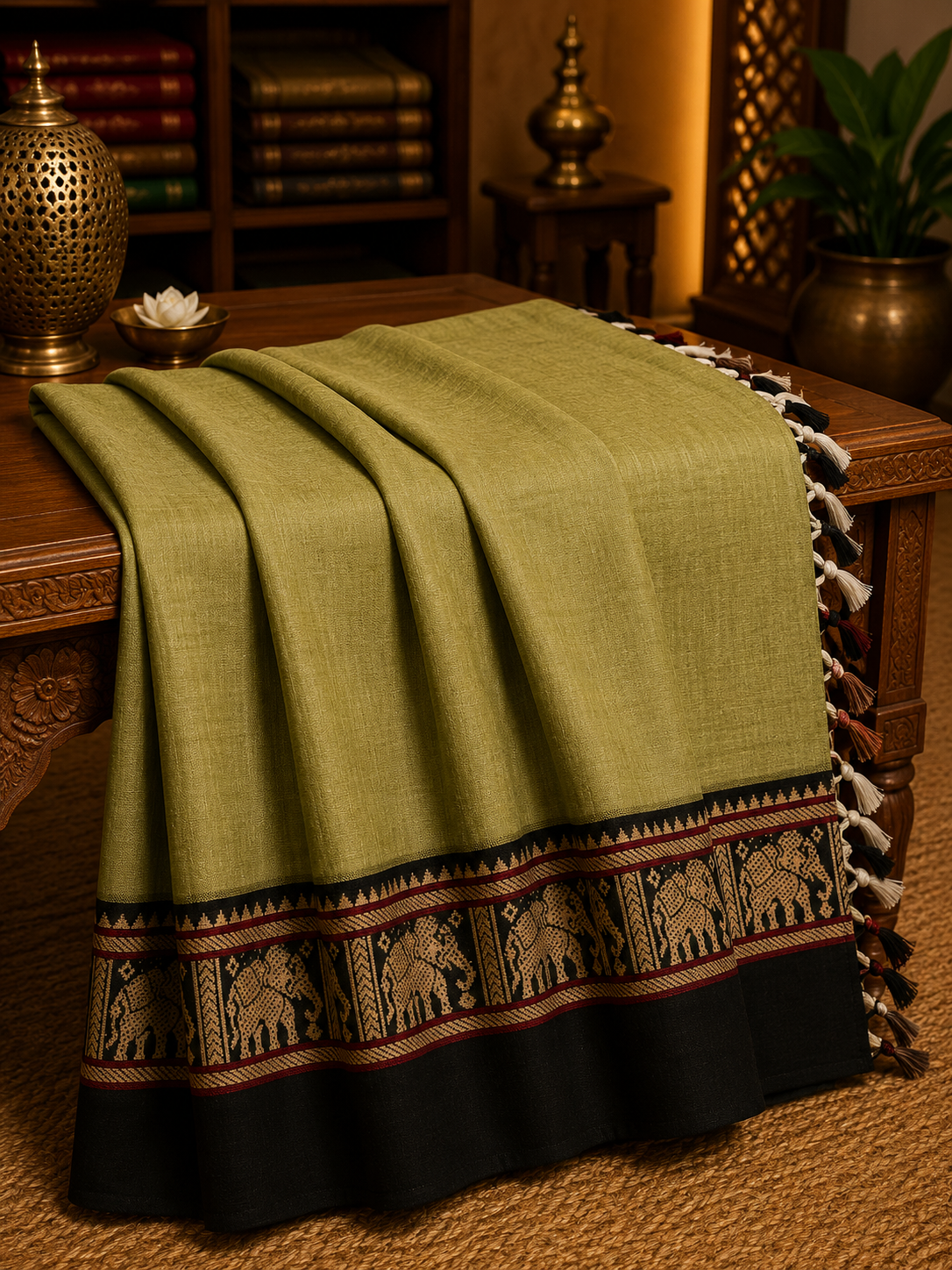 Mercerized Narayanpeth Cotton Saree (MNC-001)