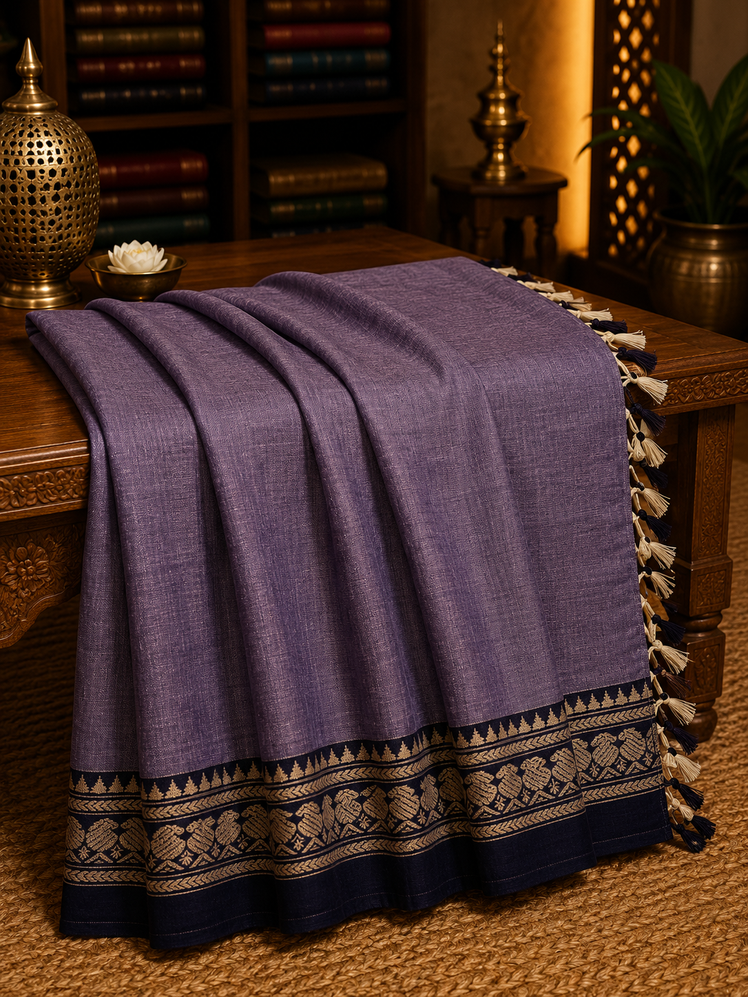 Mercerized Narayanpeth Cotton Saree (MNC-001)