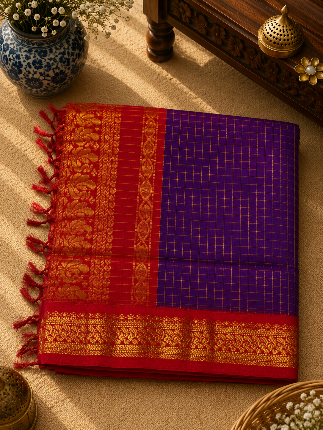 Kalyani Cotton Rich Pallu Saree (KCRP-001)