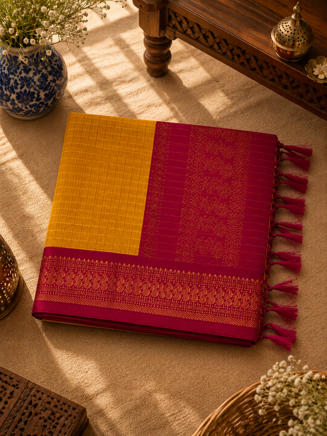 Kalyani Cotton Rich Pallu Saree (KCRP-001)