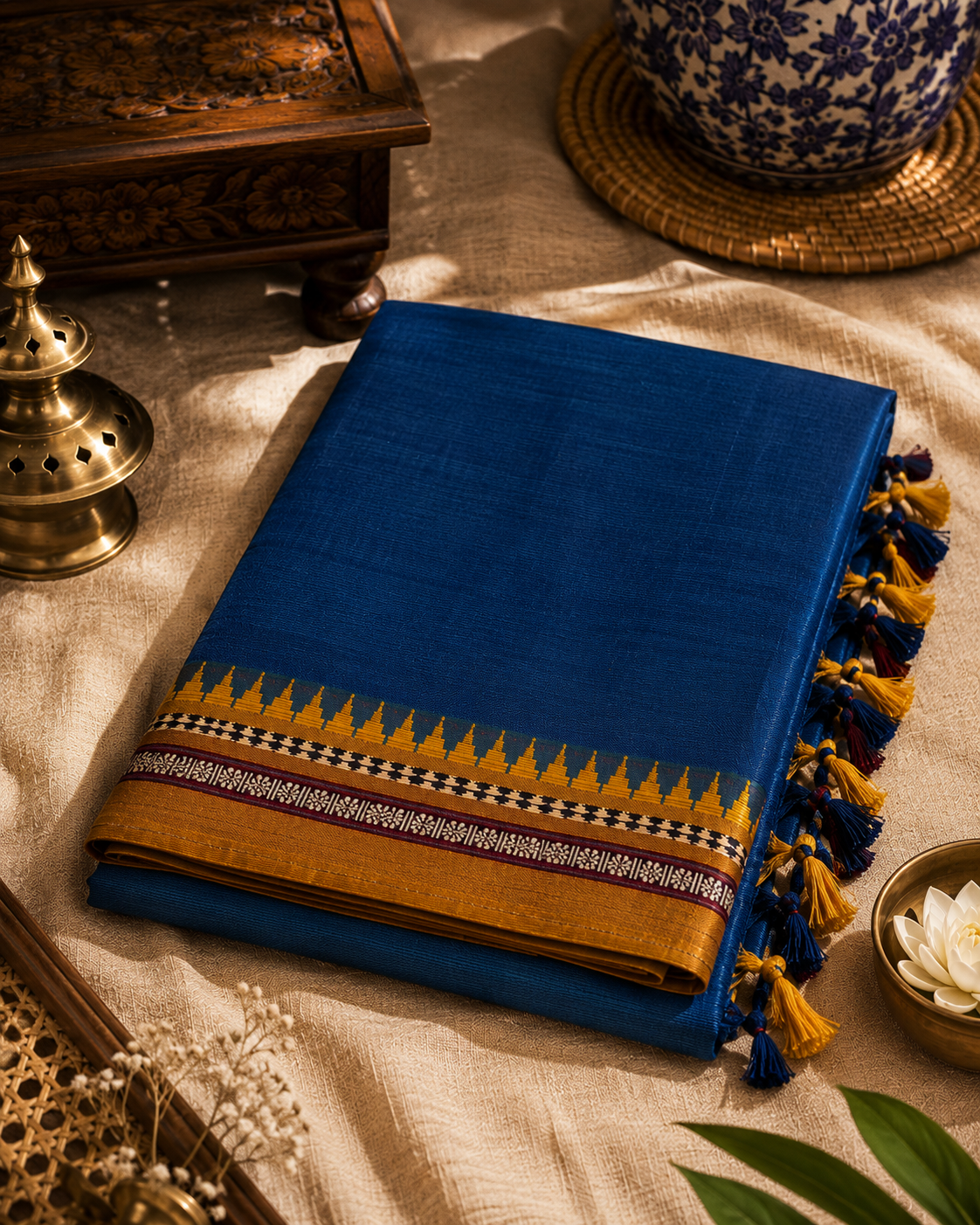 Mercerized Narayanpeth Cotton Saree (MNC-001)