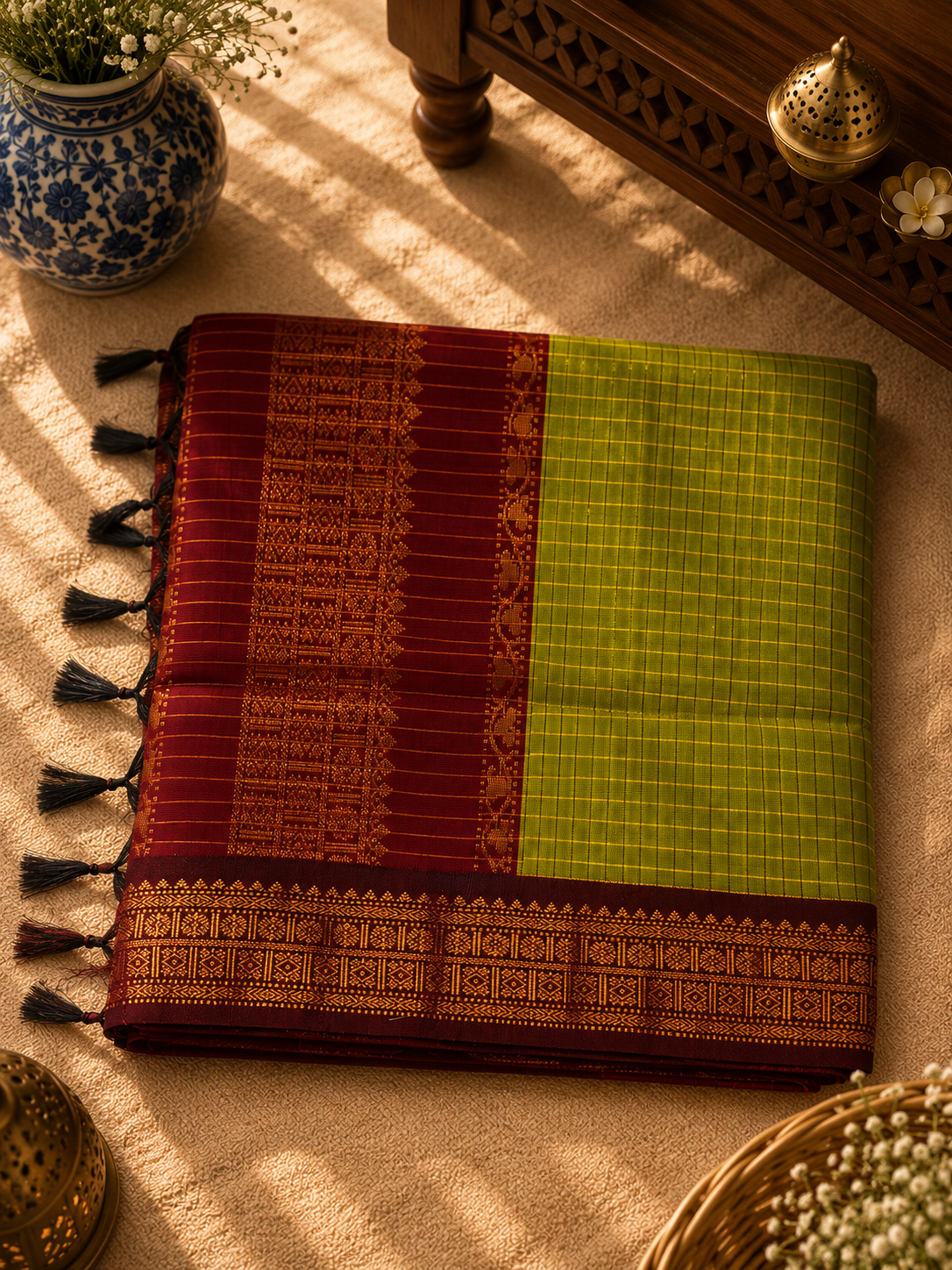 Kalyani Cotton Rich Pallu Saree (KCRP-001)