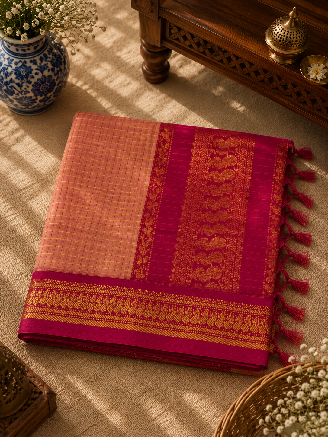 Kalyani Cotton Rich Pallu Saree (KCRP-001)