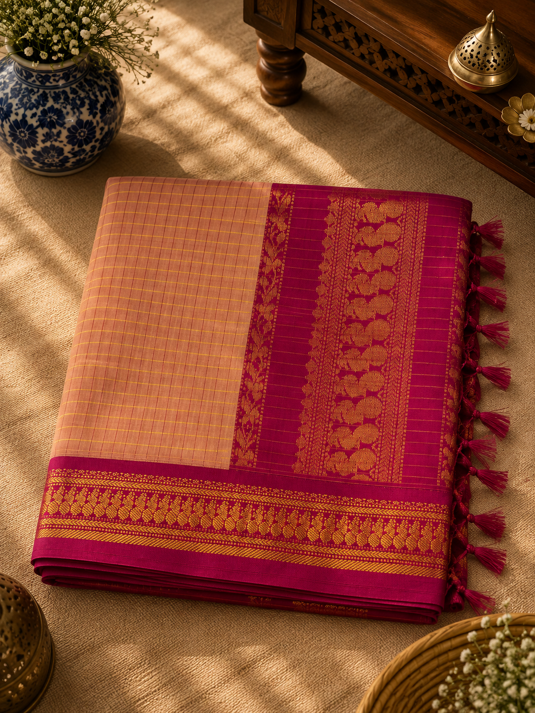 Kalyani Cotton Rich Pallu Saree (KCRP-001)