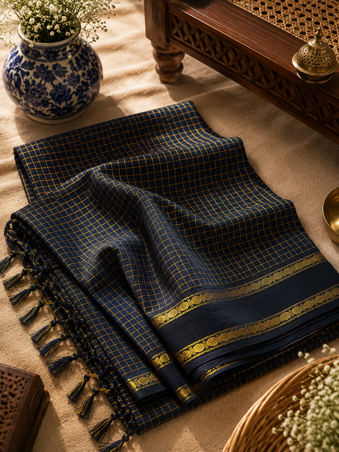 Kalyani Cotton Saree with Jacquard Border (KCS-001)