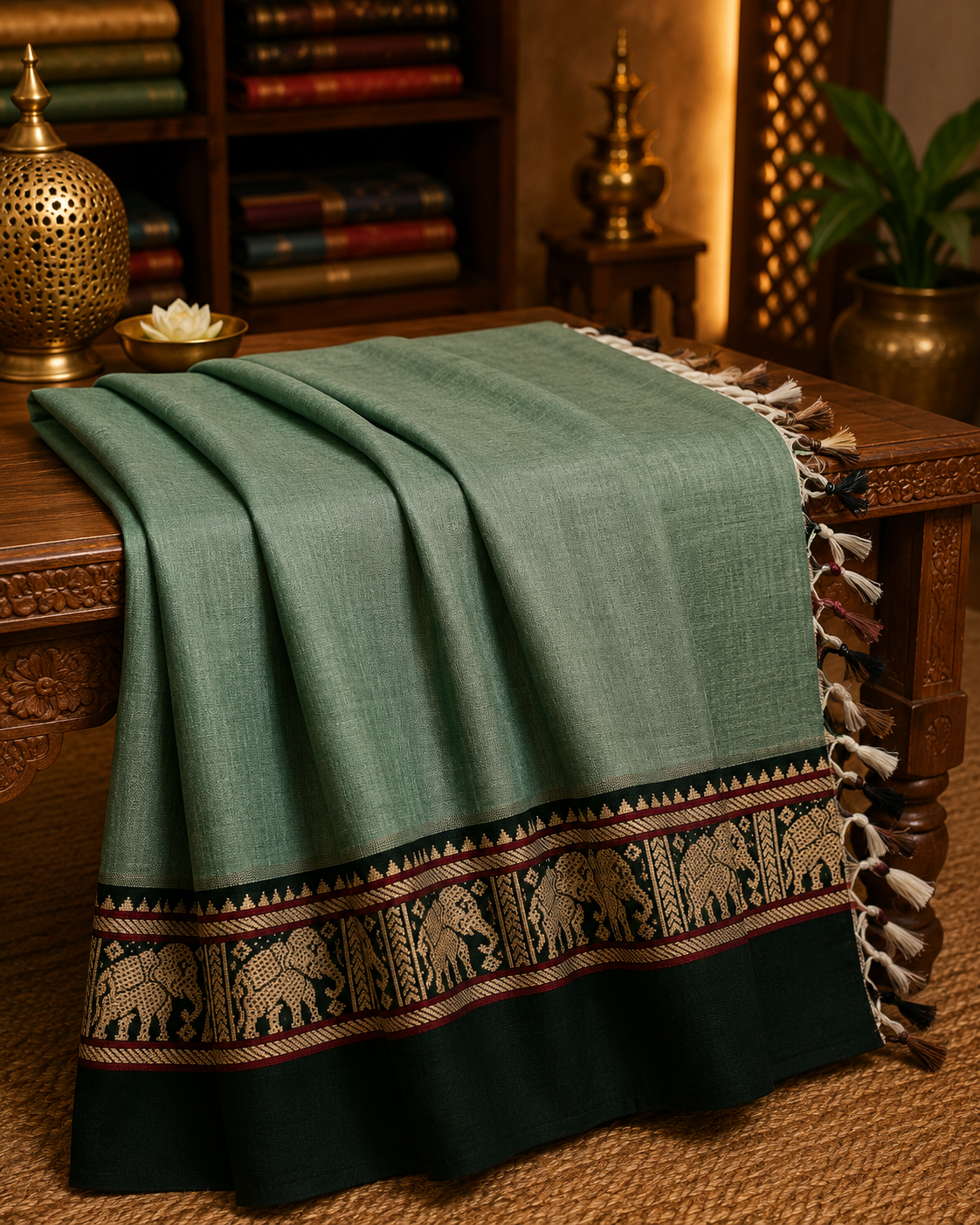 Mercerized Narayanpeth Cotton Saree (MNC-001)