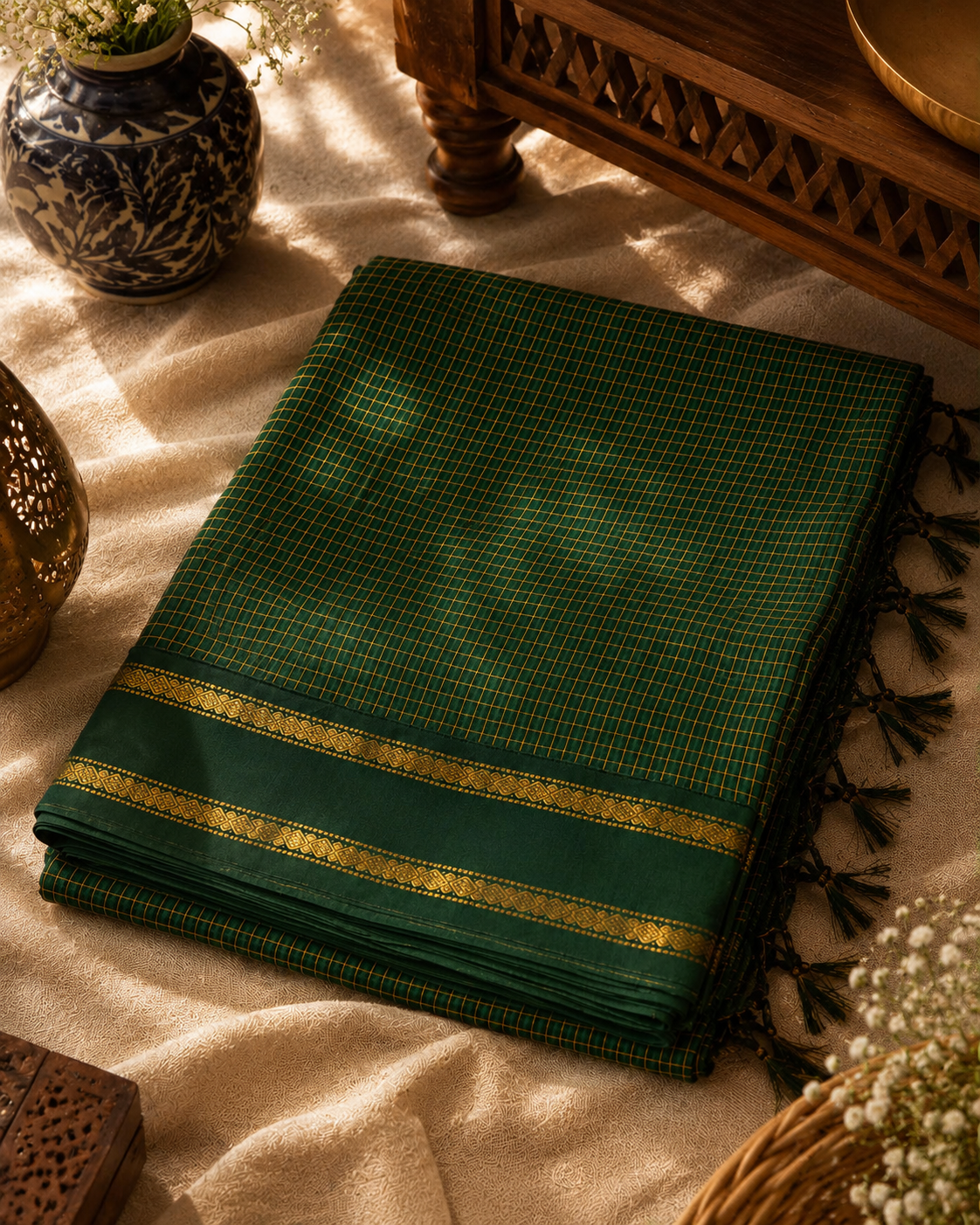 Kalyani Cotton Saree with Jacquard Border (KCS-001)