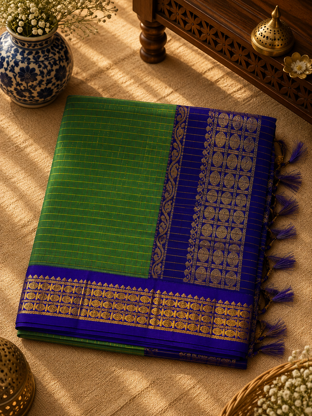 Kalyani Cotton Rich Pallu Saree (KCRP-001)