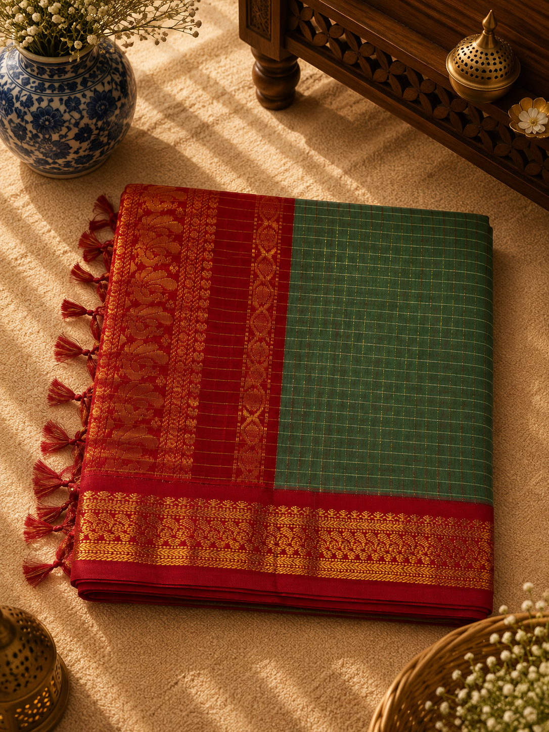 Kalyani Cotton Rich Pallu Saree (KCRP-001)