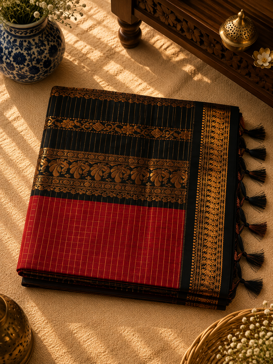 Kalyani Cotton Rich Pallu Saree (KCRP-001)