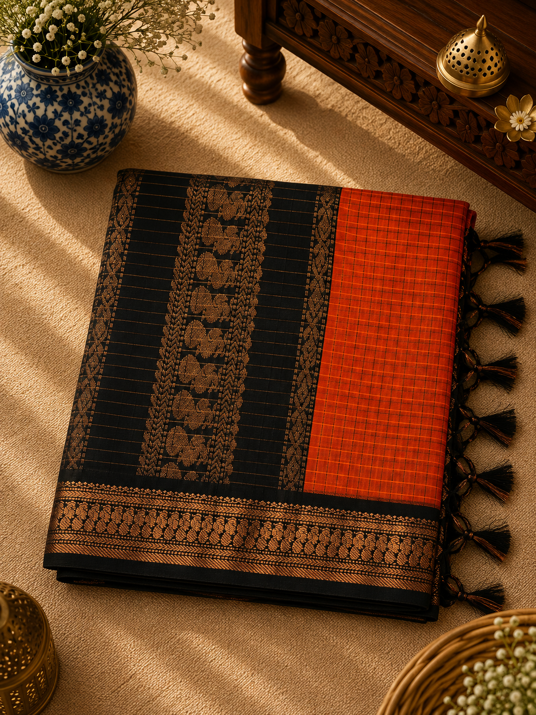 Kalyani Cotton Rich Pallu Saree (KCRP-001)