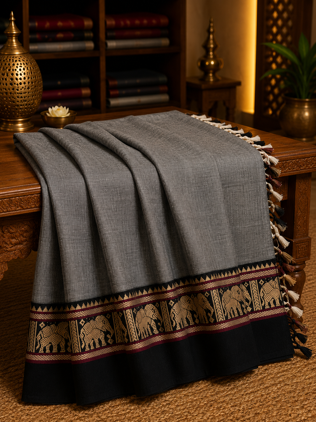 Mercerized Narayanpeth Cotton Saree (MNC-001)